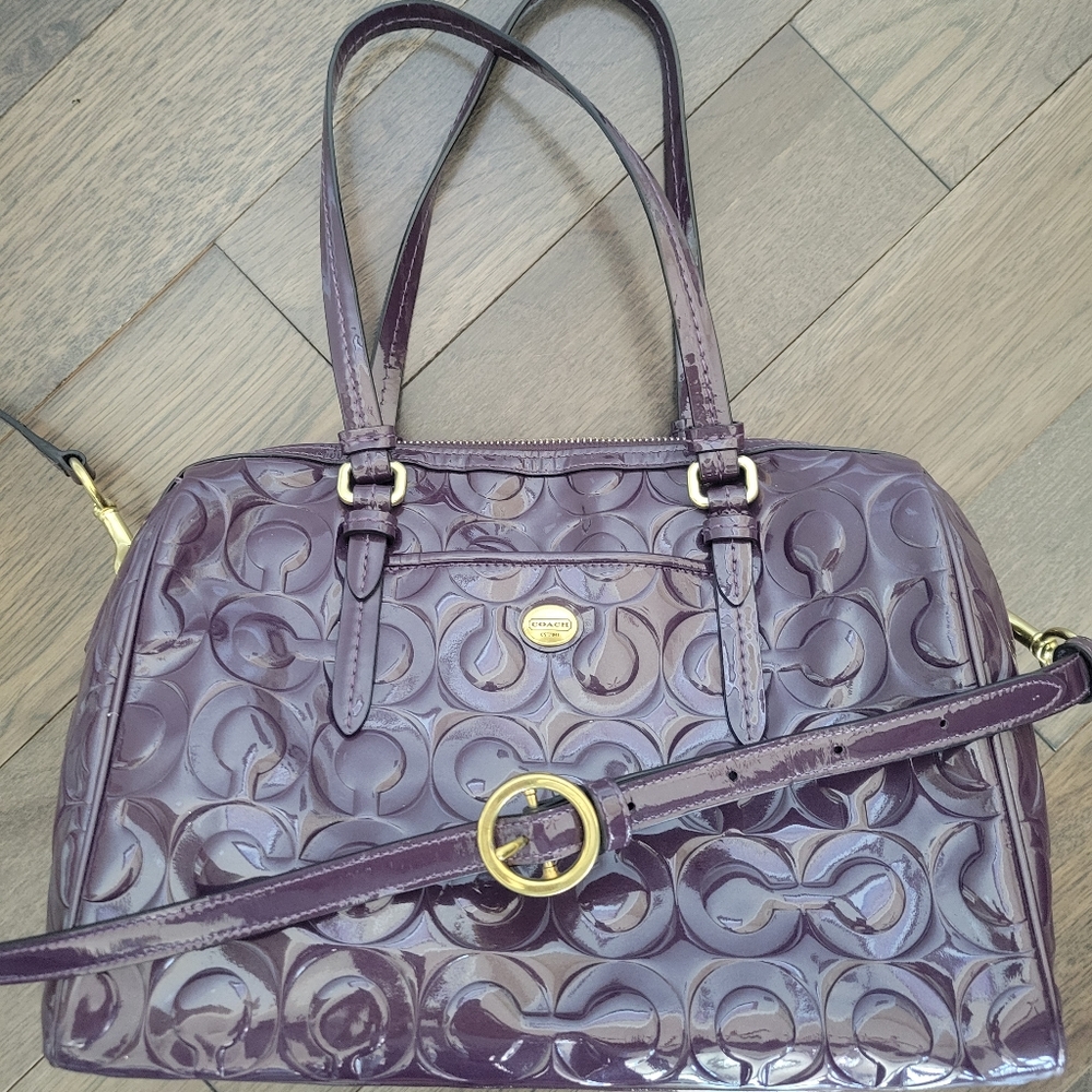 Coach purple handbag